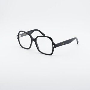 Celine CL50148I 001 Eyeglasses Shiny Black 53mm Square Frame